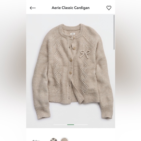 Aerie Classic Cardigan - Stone Harbor - Picture 5 of 5